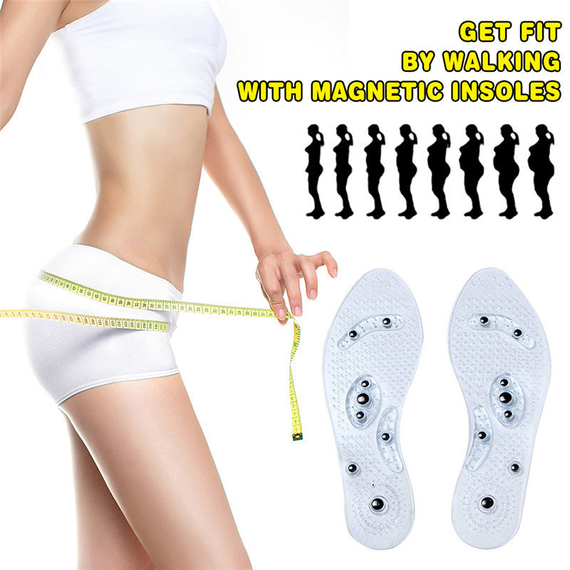 Magnet Magnetic Plus Elastomer Transparent Silicone Massage Insole Health Massage Insole Magnetic Therapy Anti-fatigue 0785e1