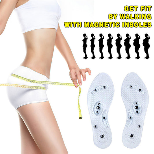 Magnet Magnetic Plus Elastomer Transparent Silicone Massage Insole Health Massage Insole Magnetic Therapy Anti-fatigue 0785e1
