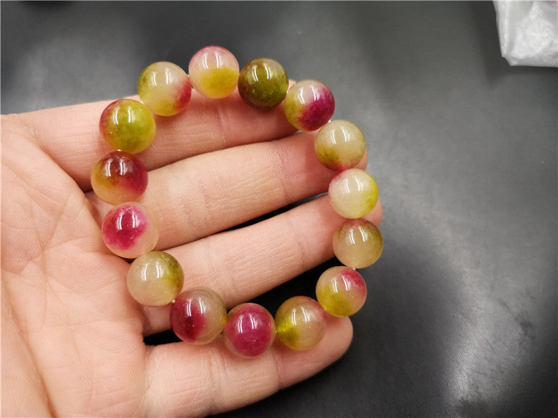 Colorful Floating Flowers Jade Ball Bracelet 079732ac 2e7b 4e02 b658 68af1c434518