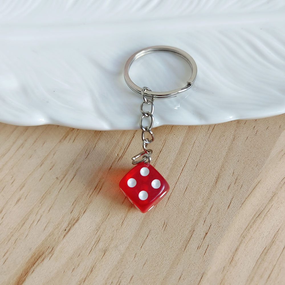 Creative Small Size Dice Keychain DIY Bag Bag Charm 079b6c31 48f1 4eec 919b 751068cfc636