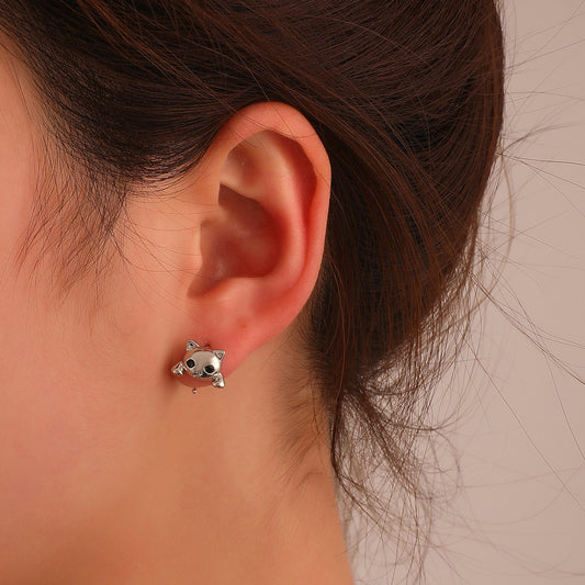European And American Cute Cat Retro Fashion Minority Design Simple Cute Animal Earrings For Women 079bc339 d78e 4707 8e9a 54