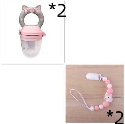 Baby Fruit and Vegetable Food Supplement Teether Baby Fruit Teether Bite Le Pacifier Silicone Nipple 07c027db 30ec 45b1 be05 