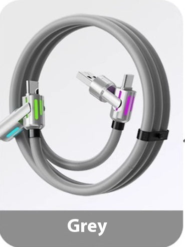 240W Light Column Four-in-one Colorful Indicator Light Mobile Phone Charging Cable - 图片 10