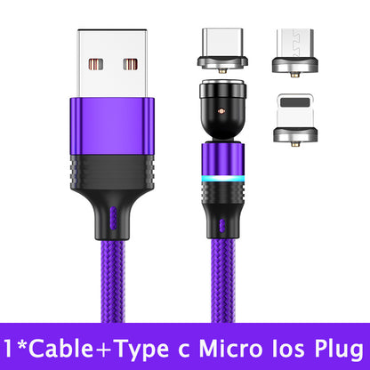 540 Degree Rotating Magnetic Suction Charging Line For Android Type C - HD Wireless Product #8