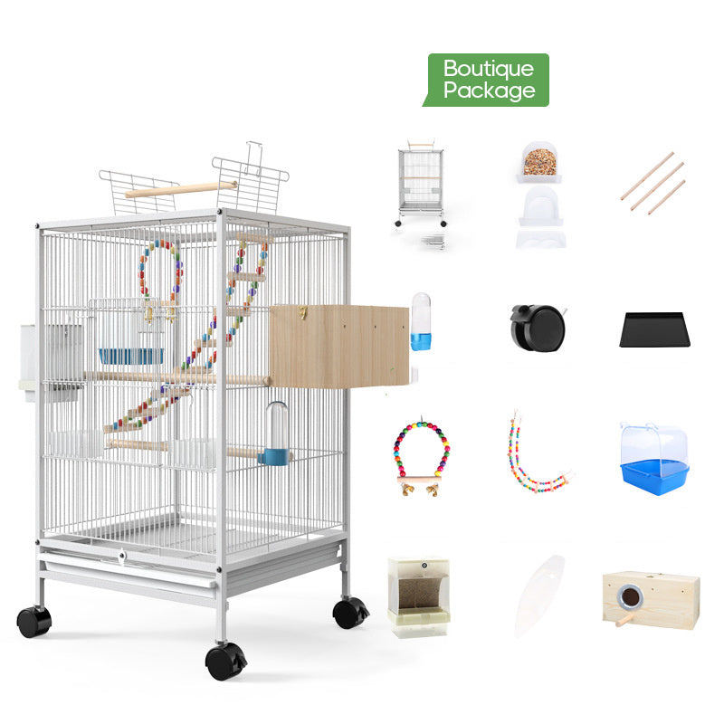 Parrot Xuanfeng Bird Cage With Feeder Toy Grass Nest Breeding Box 080d7c82 2adb 41c1 9a74 3e618f1e7807