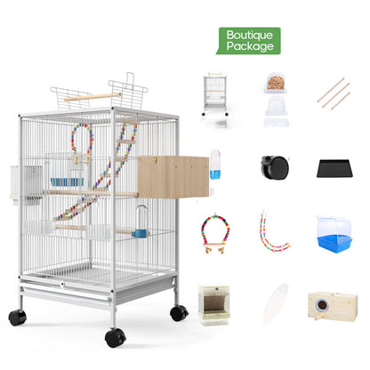 Parrot Xuanfeng Bird Cage With Feeder Toy Grass Nest Breeding Box 080d7c82 2adb 41c1 9a74 3e618f1e7807