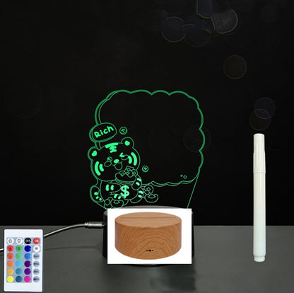 3D Acrylic Board Handwriting Message Board LED Light - HD Wireless Product #63