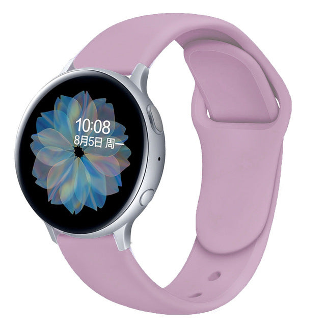 Suitable For Galaxy Active 2 Reverse Buckle Silicone Strap 20 22mm Sports Inner Buckle Strap - 图片 6
