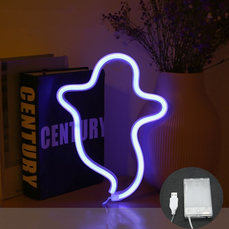 Halloween Ghost Neon Home Creative Modeling Lamp 0829d762 4948 44c5 bd3b 2a246f6c2cc0