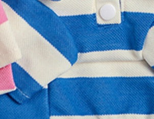 Pet Dog Polo Shirt Striped Beaded Lapel Elastic 08439390 86ae 45ab abc5 98477996d2a3