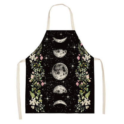 Halloween Skull Printed Cotton And Linen Apron 084e6ced 8b51 47d8 8581 a46e6ef83c65