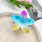 Rainbow Plumeria Rubra Barrettes Gradient Flower Barrettes 084f4a2a c63f 4761 b89f 4b0d35314af0
