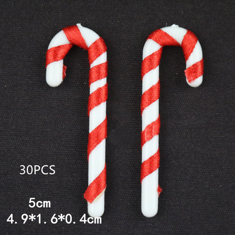 Christmas Walking Stick For The Elderly White Body With Ribbon 085535d4 f71d 4b1b b590 833c0927a648
