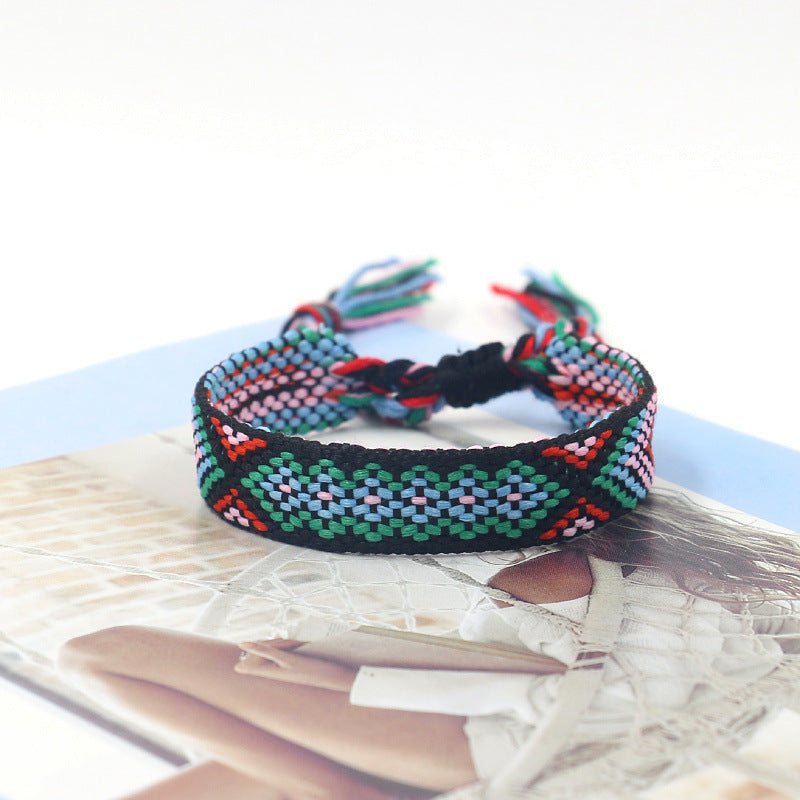 Bohemian Color Woven Bracelet Wristband For Fans 08568415 9c6e 4948 8838 b70d889e9a66