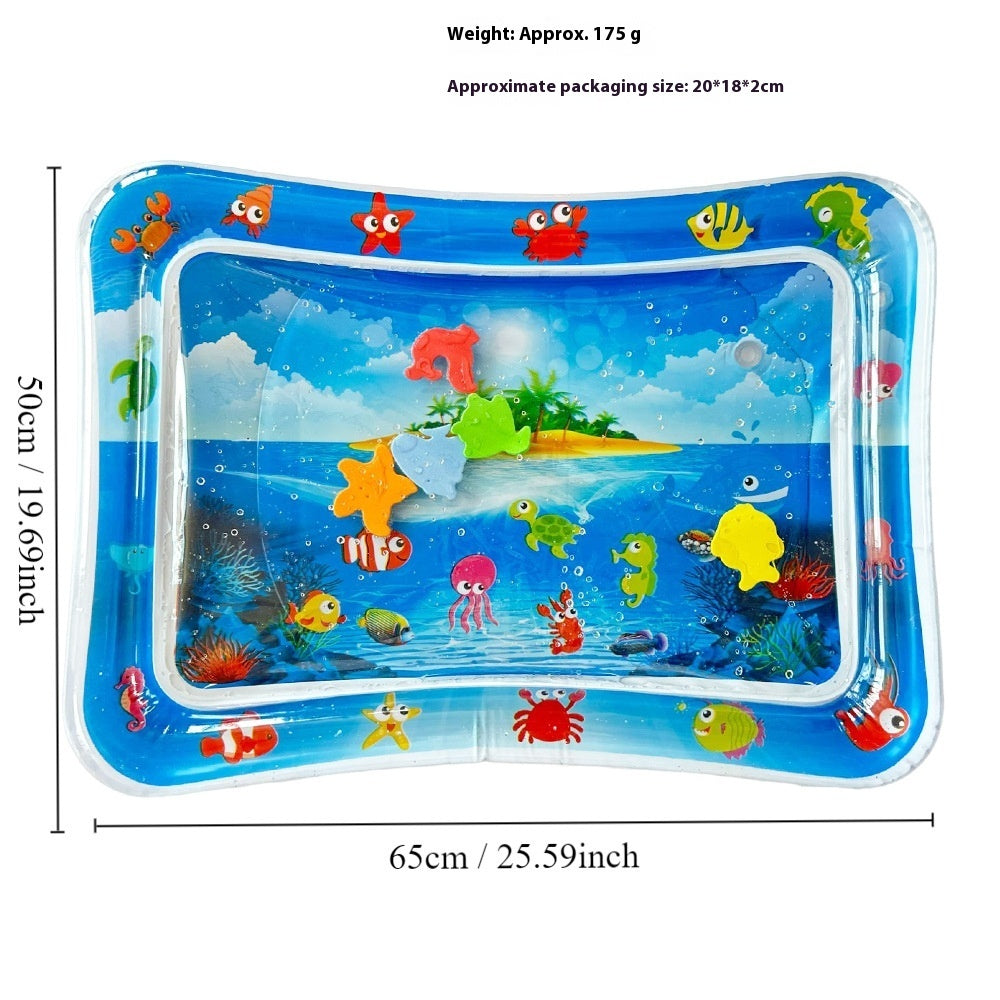 Children's Inflatable Marine Animal Racket Water Cushion Baby Crawling Racket Water Bag Racket Water Cushion Climbing Pad 086