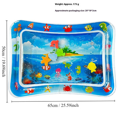 Children's Inflatable Marine Animal Racket Water Cushion Baby Crawling Racket Water Bag Racket Water Cushion Climbing Pad 086