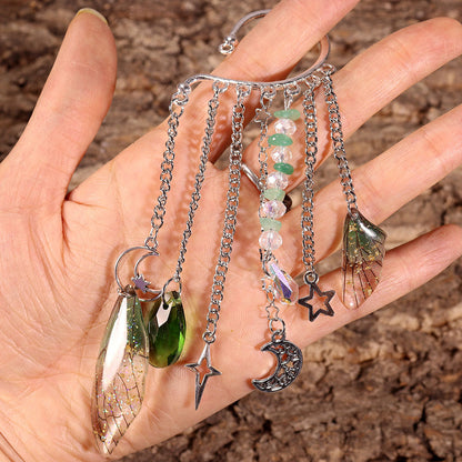Natural Crystal Gravel Silver Ear Hook Handmade Earrings 086d5f12 48fe 4bfe a988 97303cd621bc