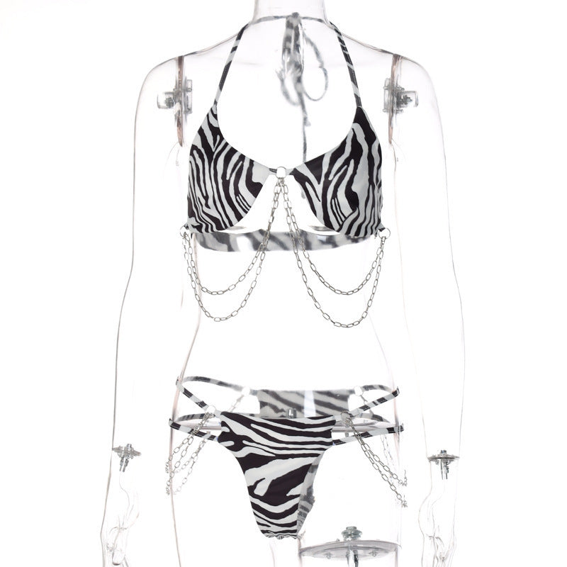 Printed Tether Chain Bikini Fashion Swimsuit Set 088c45c6 2563 413e b115 4f39f819fffe