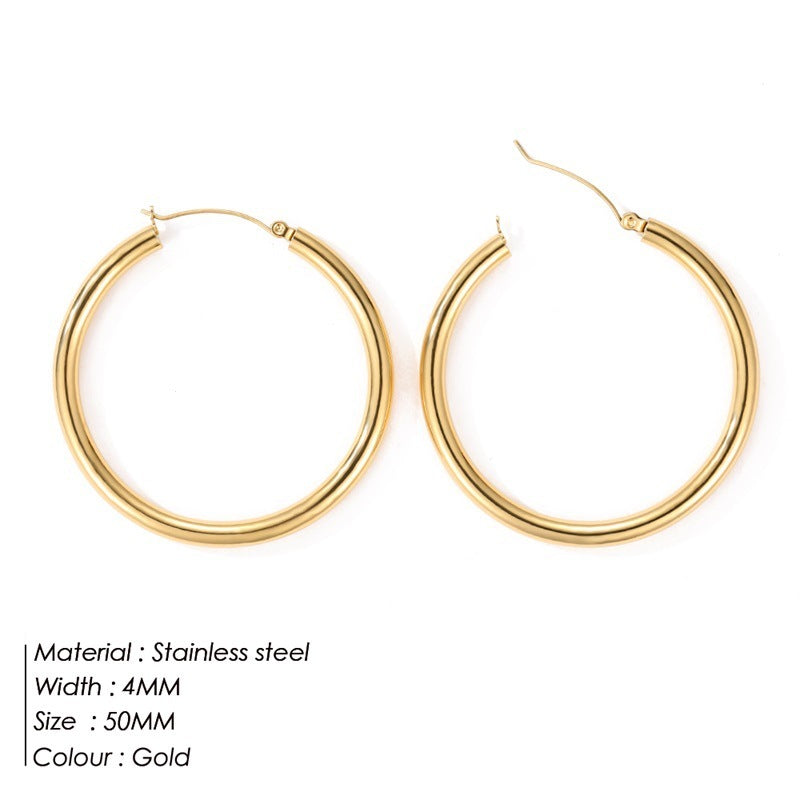 Simple Round Hoop Earring Personality 08bb530a d581 46dd 8280 c4b4e644ab9b