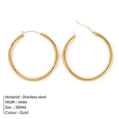 Simple Round Hoop Earring Personality 08bb530a d581 46dd 8280 c4b4e644ab9b