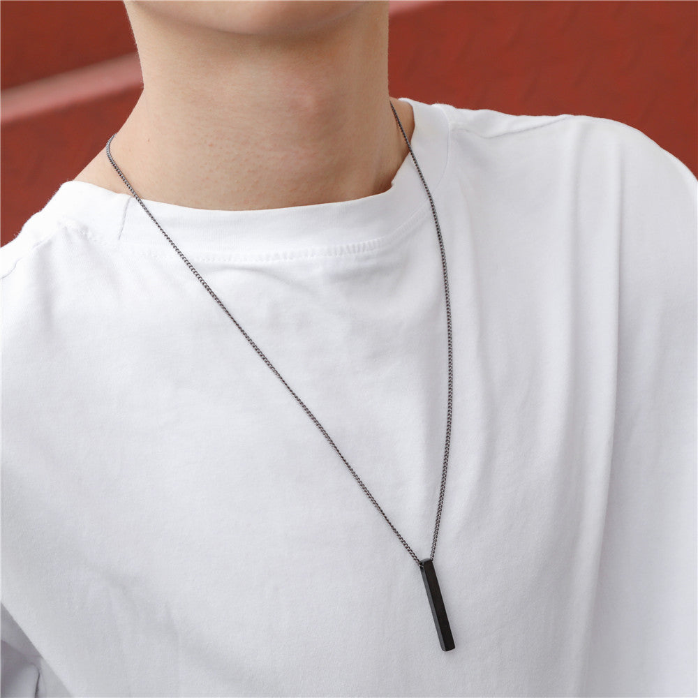 Versatile Hip Hop Geometric Stainless Steel Pendant Long Necklace 08e2518a 6d25 454f 8a49 09e809cc7bb0