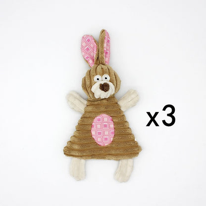 Pet Toy Donkey Shape Corduroy Chew Toy For Dogs Puppy Squeaker Squeaky Plush Bone Molar Dog Toy Pet Training Dog 090de171 cfe