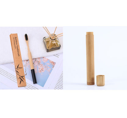 Natural bamboo handle round bamboo toothbrush 0912eae2 efb8 41dc b254 a622ec64f0ca