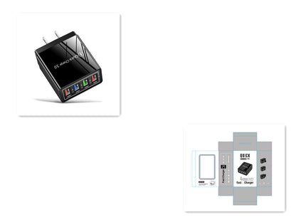 USB Charger Quick Charge 3.0 4 Phone Adapter For Tablet Portable Wall Mobile Charger Fast Charger - 图片 22