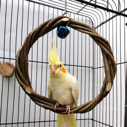 Bird Standing Frame Rattan Ring Chewing Toy Bird Cage 09175dd6 5f68 4d87 9c94 ed121f36103b cb6b10ba 185f 4c14 8549 a02a69067d