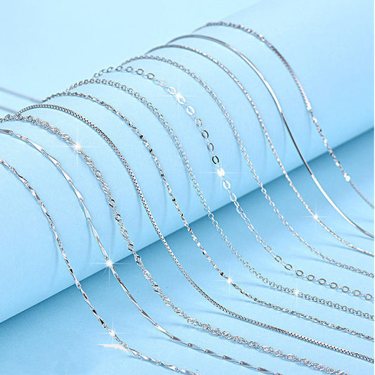S925 Sterling Silver Necklace Box Chain Ingot 093701f3 8f26 448c a6f1 cbff95901737