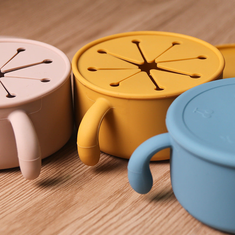 Go Out Carry Cover Dustproof Children's Silicone Snack Bowl 0944932a 6369 4fcf b8b7 64c248c546bc
