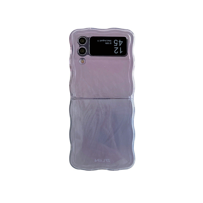 Feather Yarn Gradient Multicolor Zflip6 Folding Phone Case - 图片 5