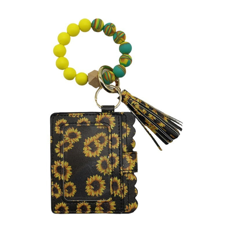 Silicone Beads Bracelet Key Chain Leopard Print 0950b03f d4b4 4955 a0bd 6170e29fb555