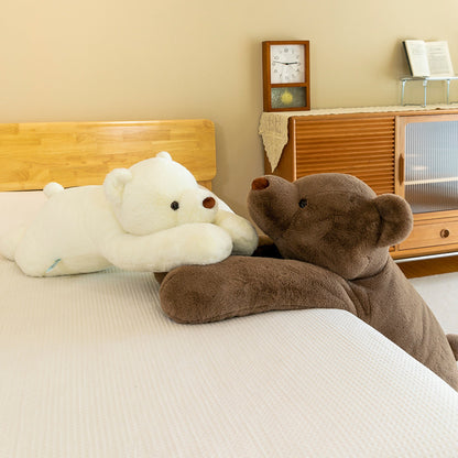 Lazy Brown Prone Bear Plush Toy Doll 0959b781 f4c6 4fb4 930a b6238858fe09
