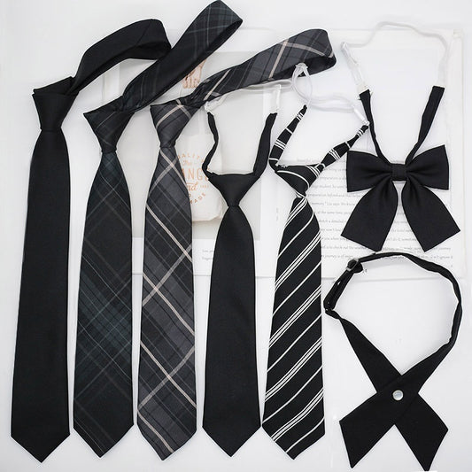 JK Tie Black Gray Plaid Striped Girl Bow 096d3c76 a0e2 4431 94b3 db186480b7e6 trans