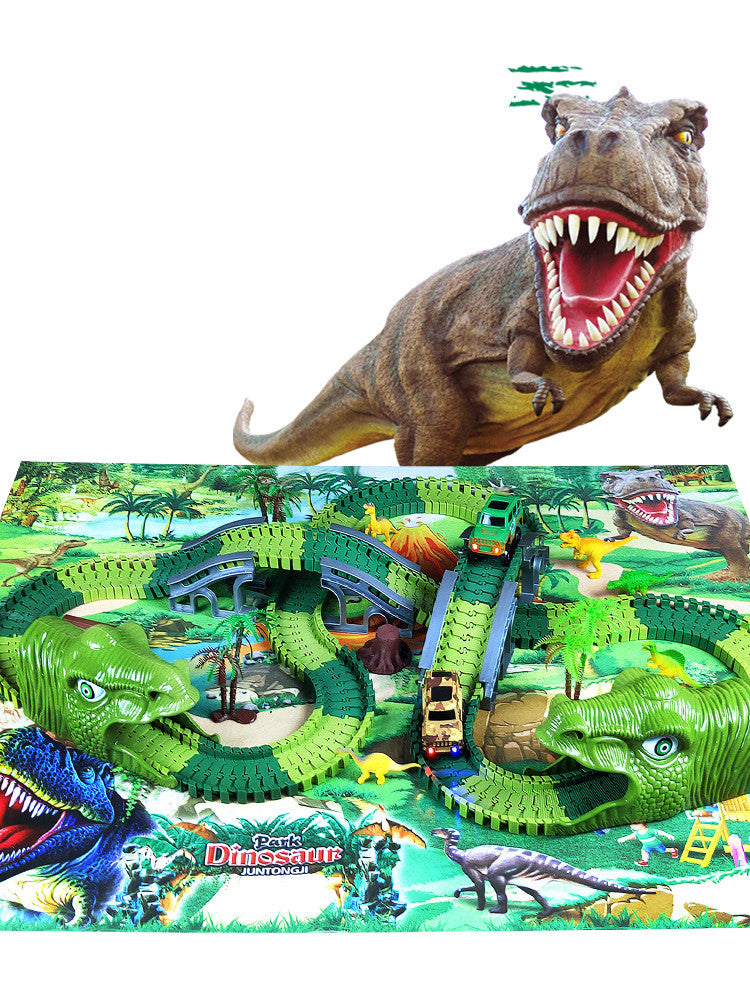 Children's Electric Assembled Track Racing Simulation Animal Tyrannosaurus Dinosaur Toy Puzzle Boy Gift 0975ef43 bd39 4366 bb