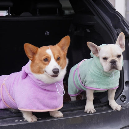 Pet Bathrobe Dog Bath Towel Super Absorbent Shower Cleaning Towel Dog Microfiber Drying Bath Towel Dogs Fast Dry Towel Pet Pr