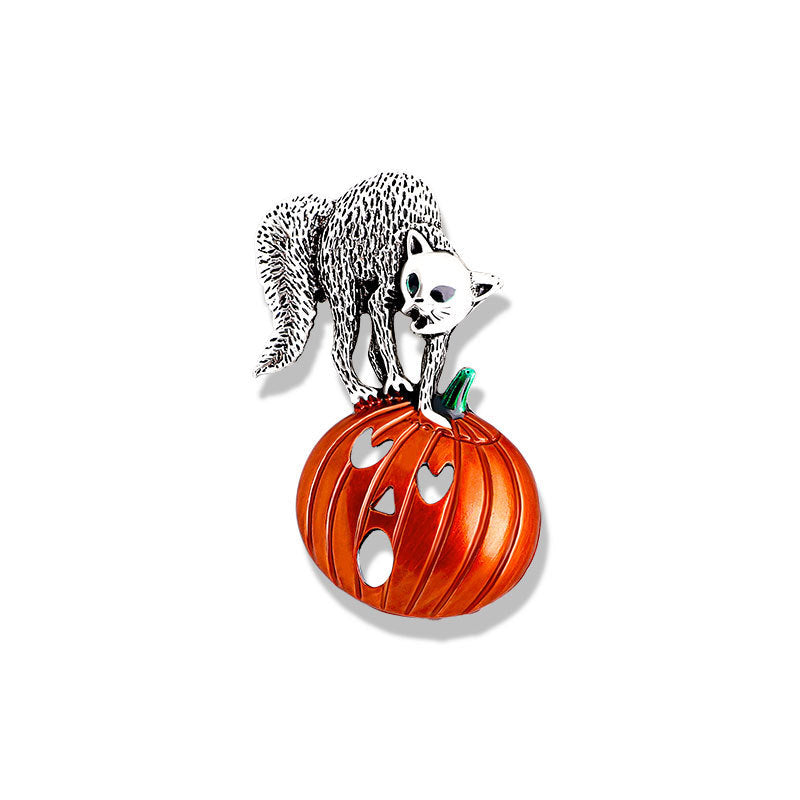 Halloween Brat Broom Pumpkin Head Cartoon Brooch 097efdb4 7a99 432d ad9e 4af1dfb3cb53