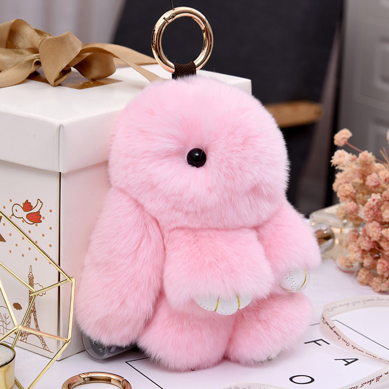 Fashionable Cotton Cute Rabbit Keychain Pendant 099623b3 129e 429f bd19 cfeba20e76a5