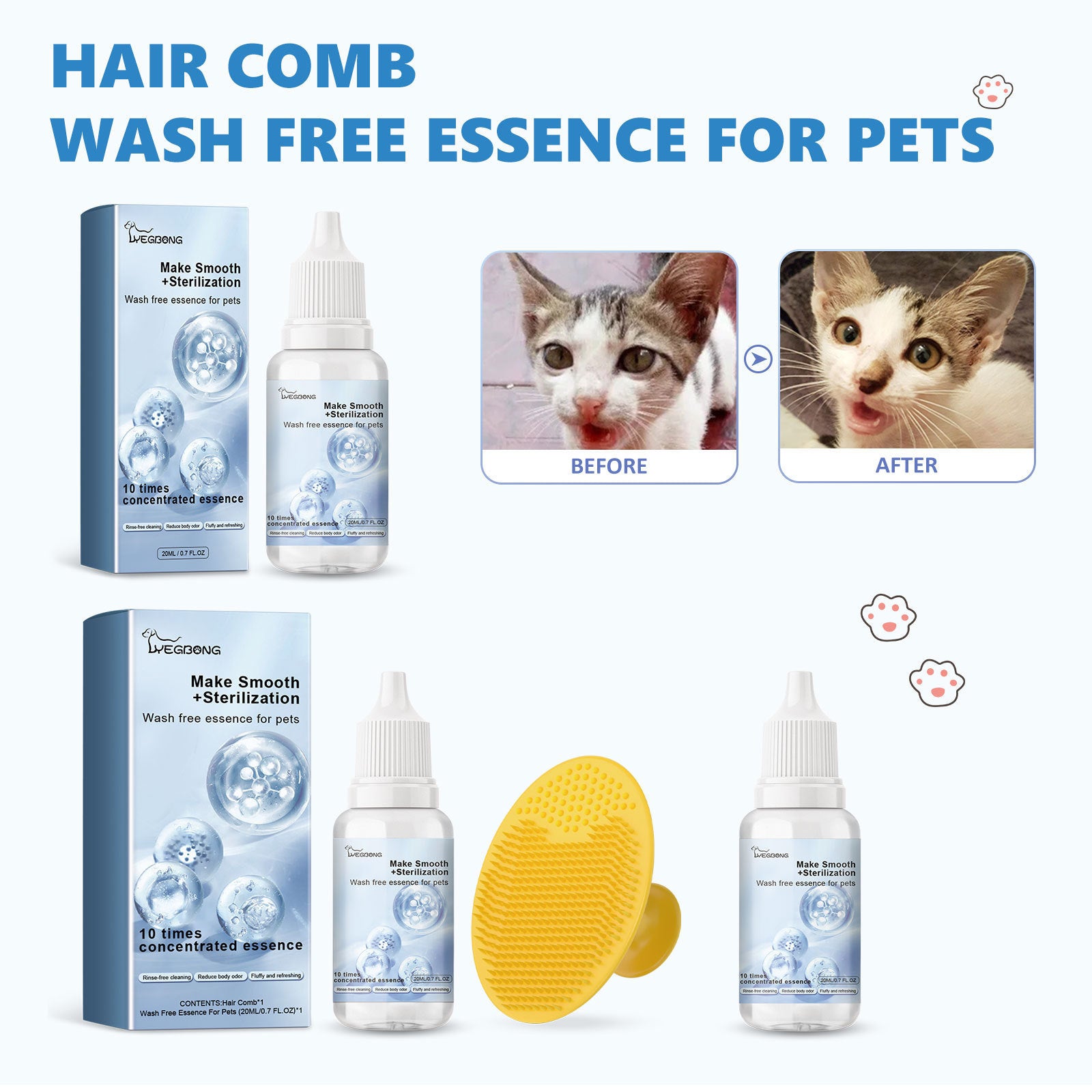 Pet Disposable Essence Dogs And Cats Clean Hair 099ac3b1 b324 4532 bef6 a929c7708875