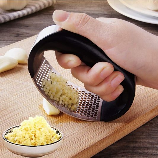 Stainless Steel Garlic Masher Garlic Press Household Manual Curve Fruit Vegetable Tools Kitchen Gadgets 09acf251 b819 4e7b bf