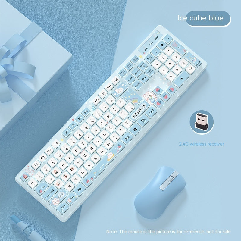 Milk Tea Rabbit Cute Chocolate Wired Keyboard - 图片 11