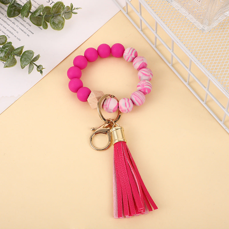 Silicone Beads Wrist Keychain Color 09da0d9d 8e86 488d b31e fb8d6482ec33