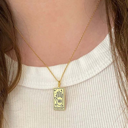 Fashion Tarot Card Artifact Pendant Necklace 09e06caa dba7 4a20 96d2 ac605fa218bf