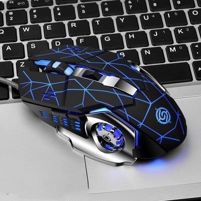 Macro Definition Gaming Competitive Office Home Metal Backboard Housing USB Wired Mouse - 图片 5