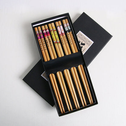 Japanese Bamboo Family Of Five Chopsticks Cutlery Set 09f45d02 46c1 4d72 a269 c1abea7b3a28