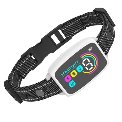Smart Automatic Anti Barking Dog Collar Rechargeable Bark Stopper Stop Barking HD Digital Display IP67 Waterproof Collar For 