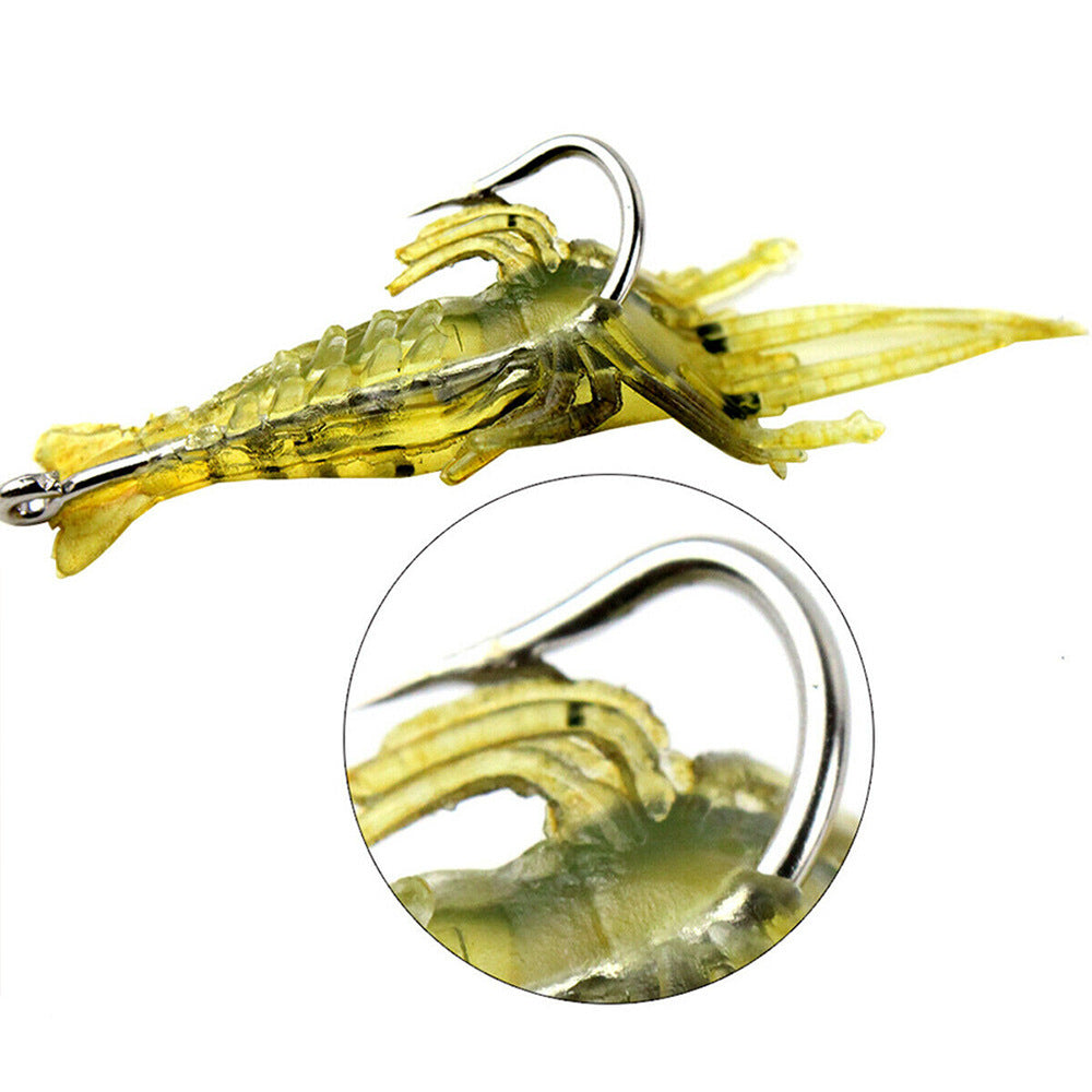 Yellow Stripe Luminous Soft Shrimp With Hook 0a128c82 cafd 435b a7f8 d49375a53973