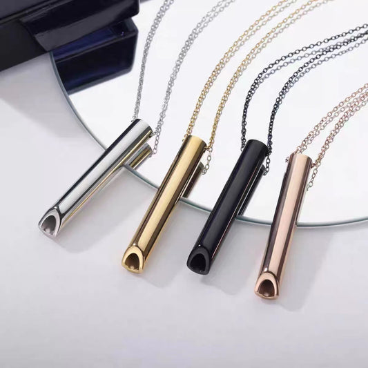 Whistle Necklace Titanium Steel Ornament 0a12b79c ec93 4c16 8df8 a3ab2cd51e21