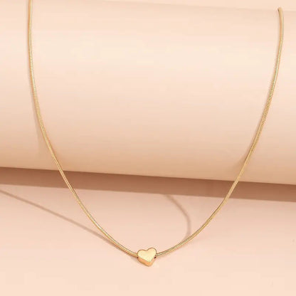 Fashion Snake Bones Chain Love Pendant Necklace